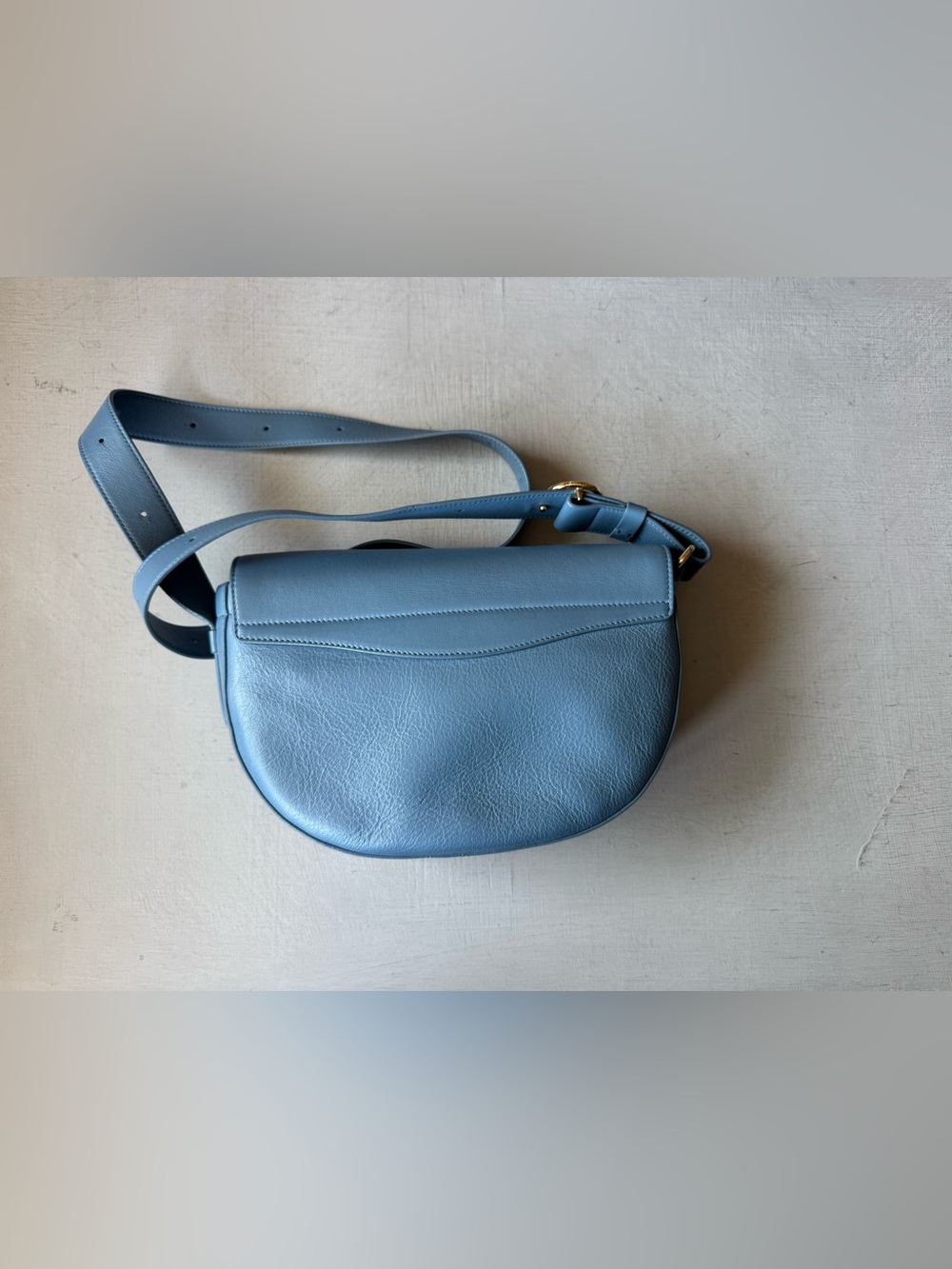 CUYANA Half Moon Shoulder Crossbody Bag in Dusk Blue - Picture 10 of 12